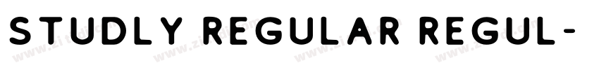 Studly Regular Regul字体转换 Studly Regular Regul字体转换